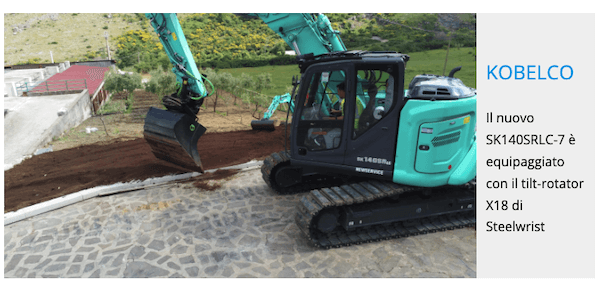 Kobelco SK140SRLC-7 con Steelwrist X18