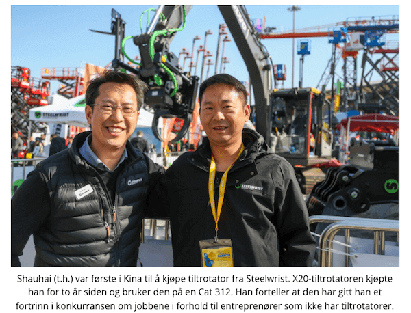 Shauhai Steelwrist at Bauma China