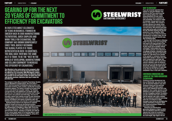 Steelwrist 20 years Plant Planet article