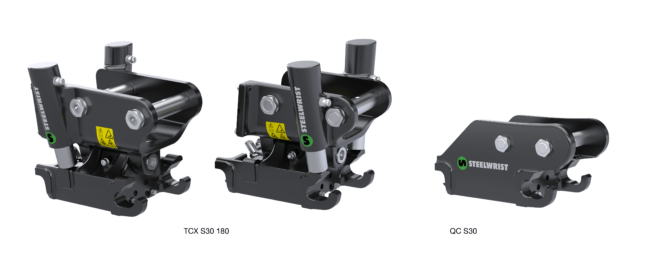 Steelwrist tiltcoupler mini-excavator